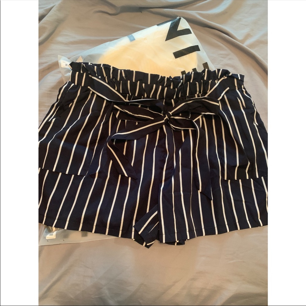Shein striped shorts